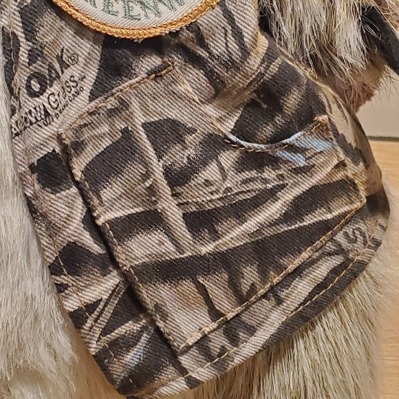 Plush Beaver Ducks unlimited wearing Camo Vest & Hat 14" Greenwing - Picture 3 of 9